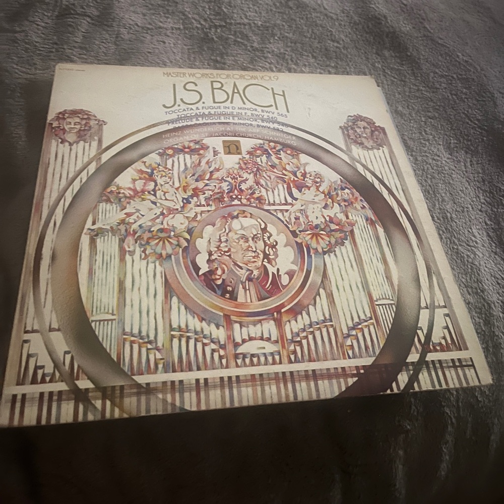 JS Bach- Masterworks For Organize Vol. 9 LP Vinyl Record 1971